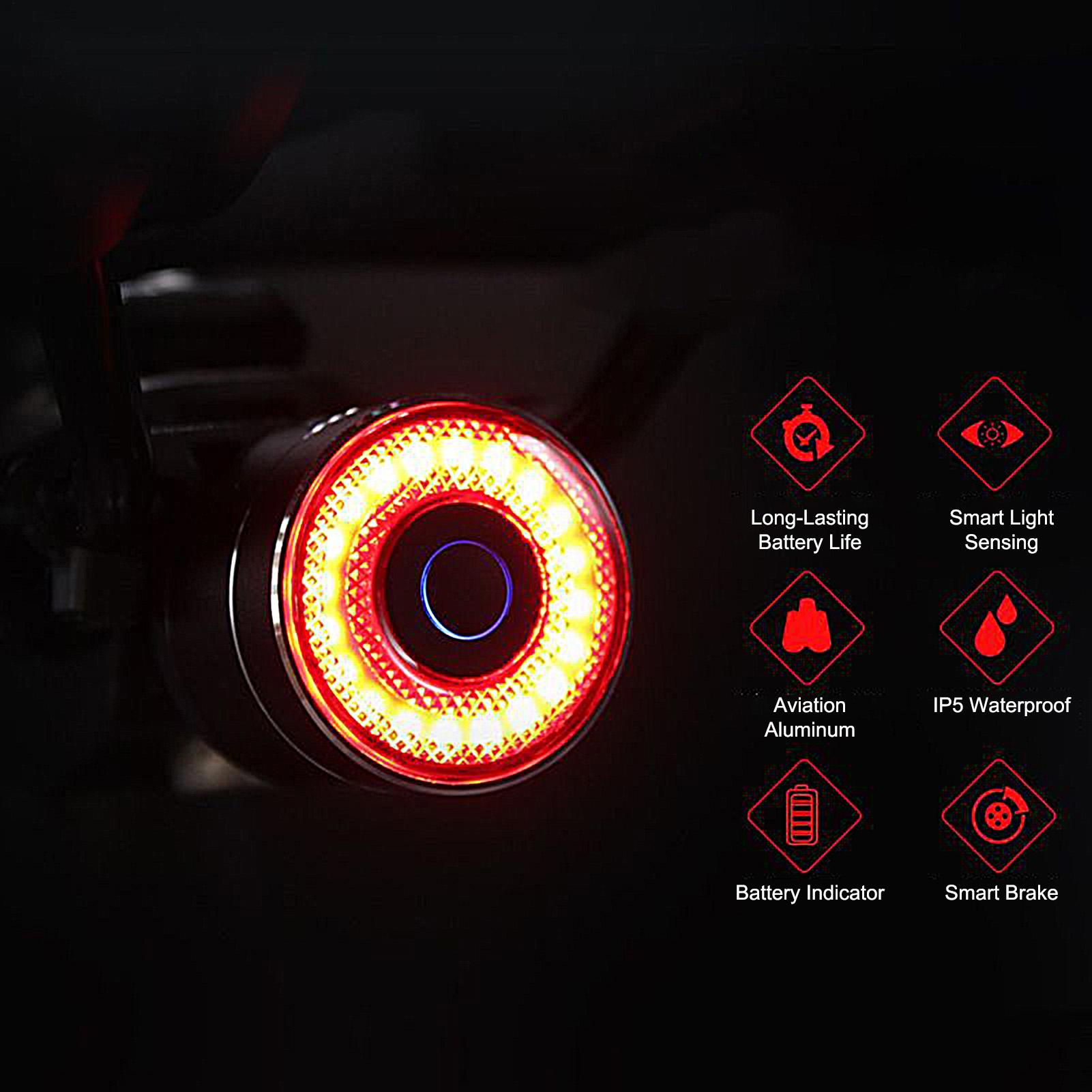 Bike Tail Light Smart LED Bike - Mountain Biking Lights ulasan dan harga