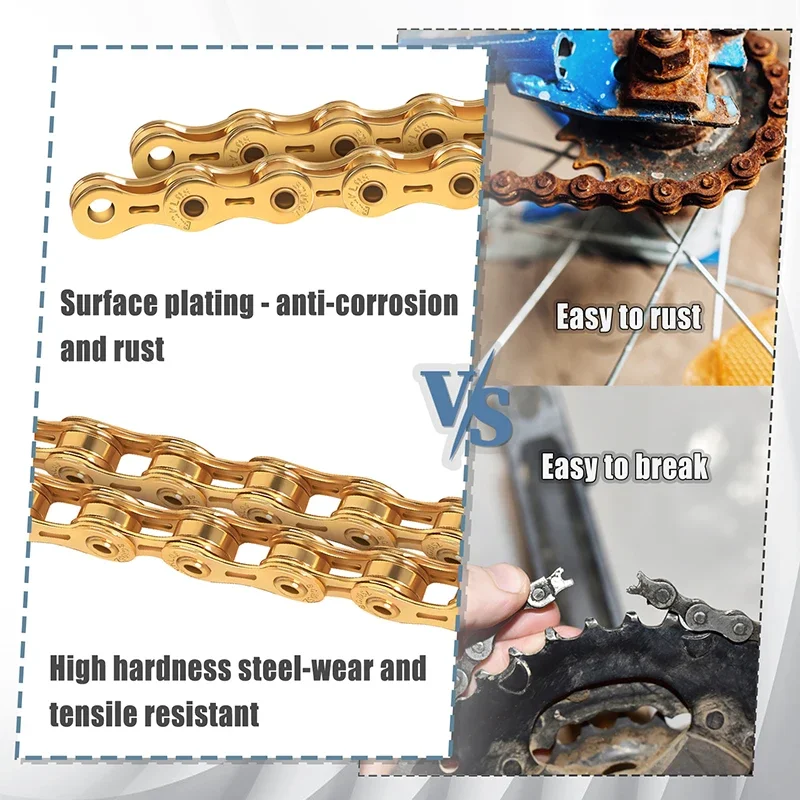 BUCKLOS 10 Speed Bike Chain Du - Mountain Biking Bc ulasan dan harga