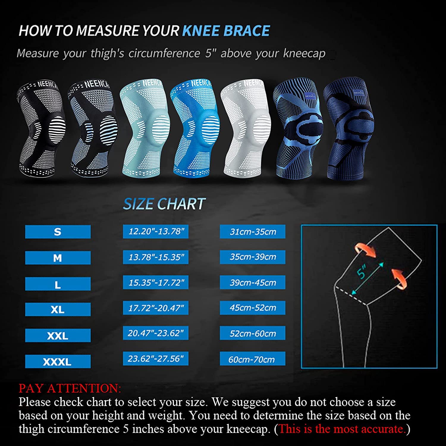 NEENCA Knee Brace Support with - Mountain Biking Knee Pads ulasan dan harga