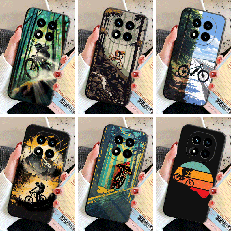 Soft Silicone Phone Case for X - Mountain Biking Cartoon ulasan dan harga