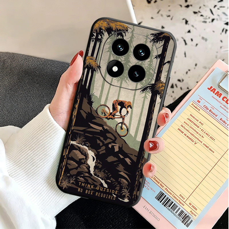 Soft Silicone Phone Case for X - Mountain Biking Cartoon ulasan dan harga