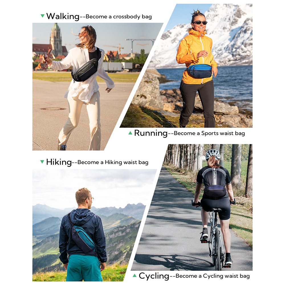 WATERFLY Fanny Pack Waist Bag  - Mountain Biking Hip Pack ulasan dan harga