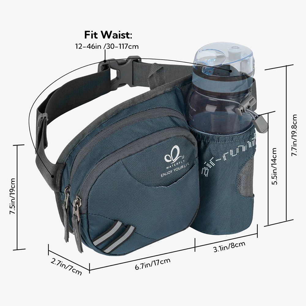 WATERFLY Fanny Pack Waist Bag  - Mountain Biking Hip Pack ulasan dan harga