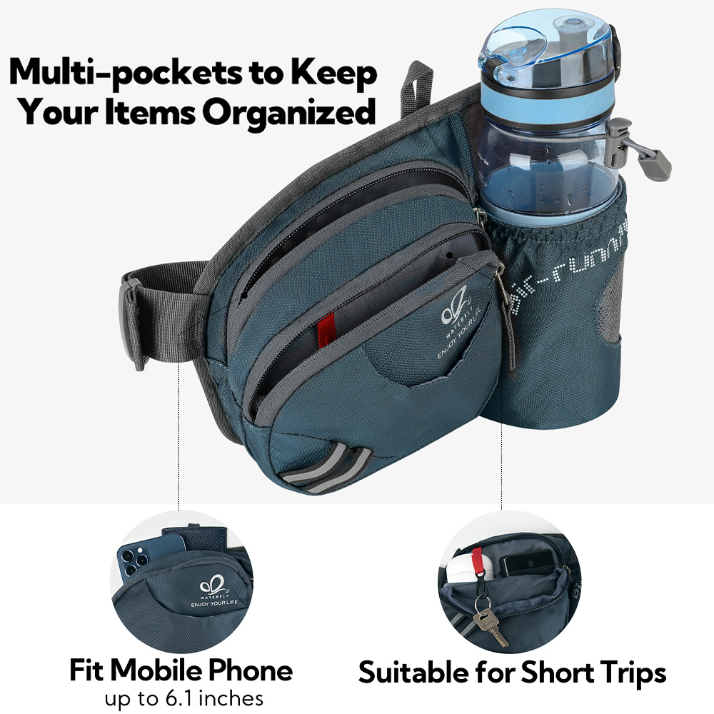 WATERFLY Fanny Pack Waist Bag  - Mountain Biking Hip Pack ulasan dan harga