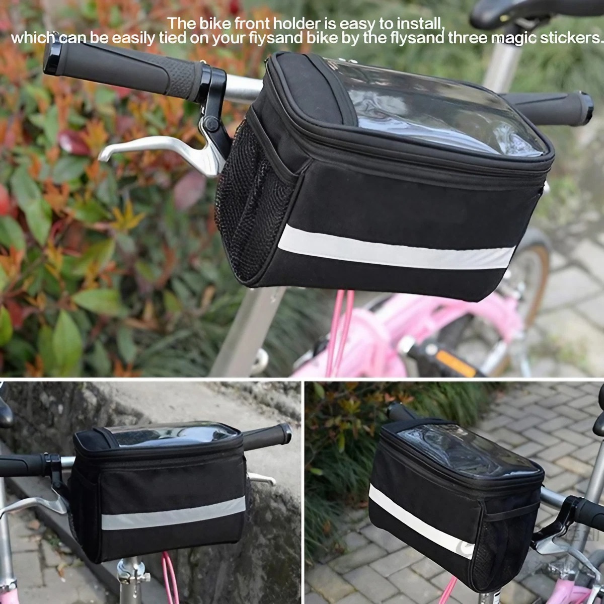 Waterproof Cycling Front Bag L - Mountain Biking Hip Pack ulasan dan harga