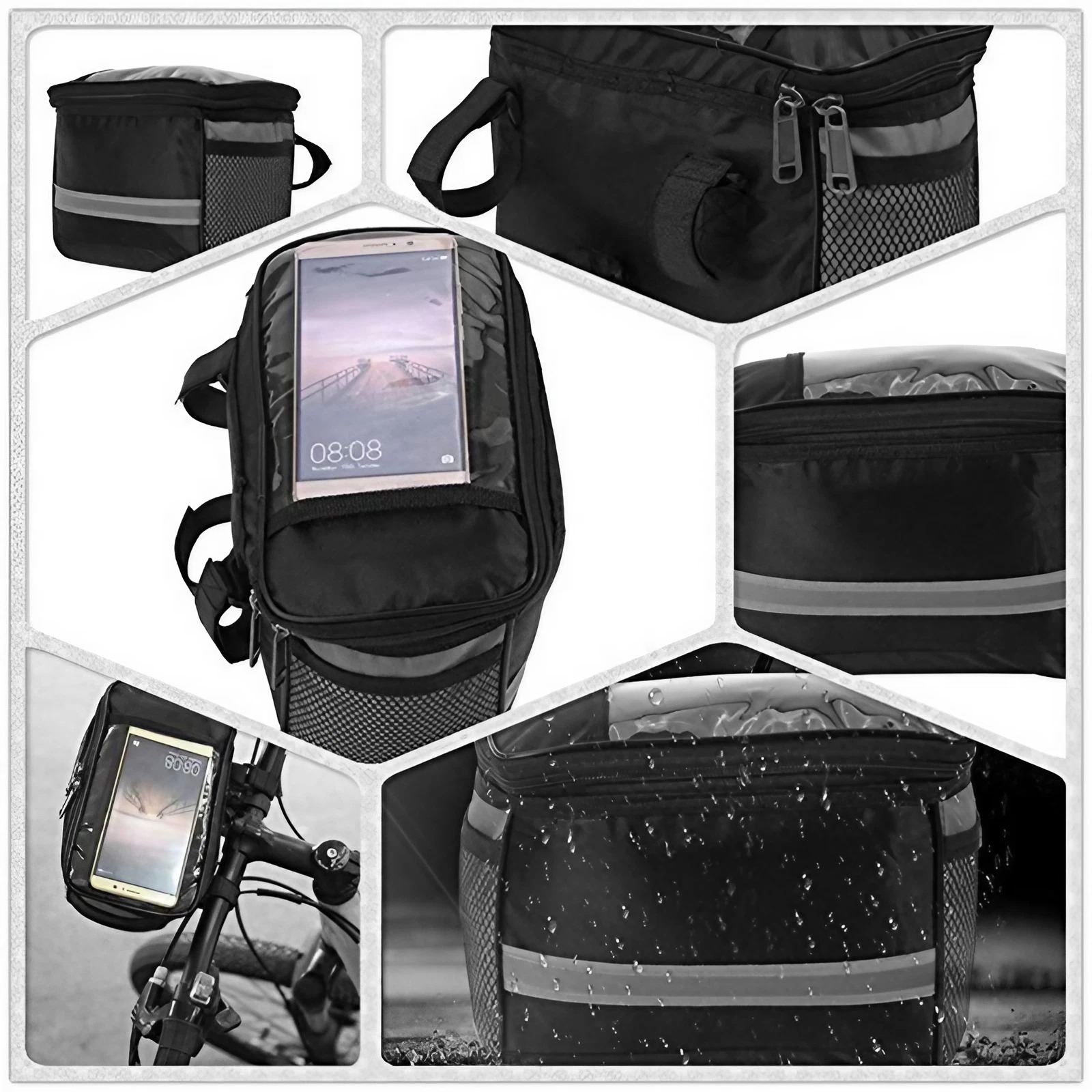 Waterproof Cycling Front Bag L - Mountain Biking Hip Pack ulasan dan harga