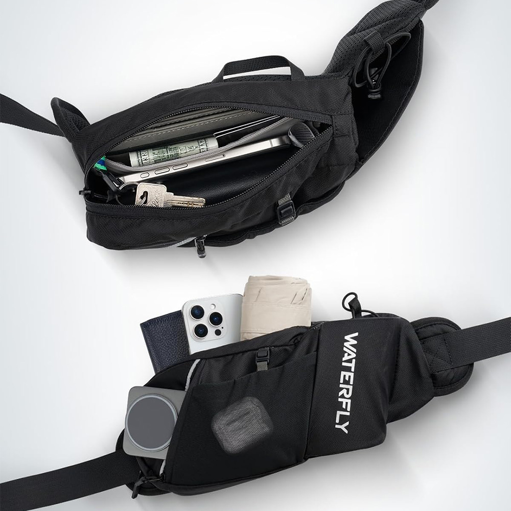 WATERFLY Fanny Pack Waist Bag: - Mountain Biking Hip Pack ulasan dan harga