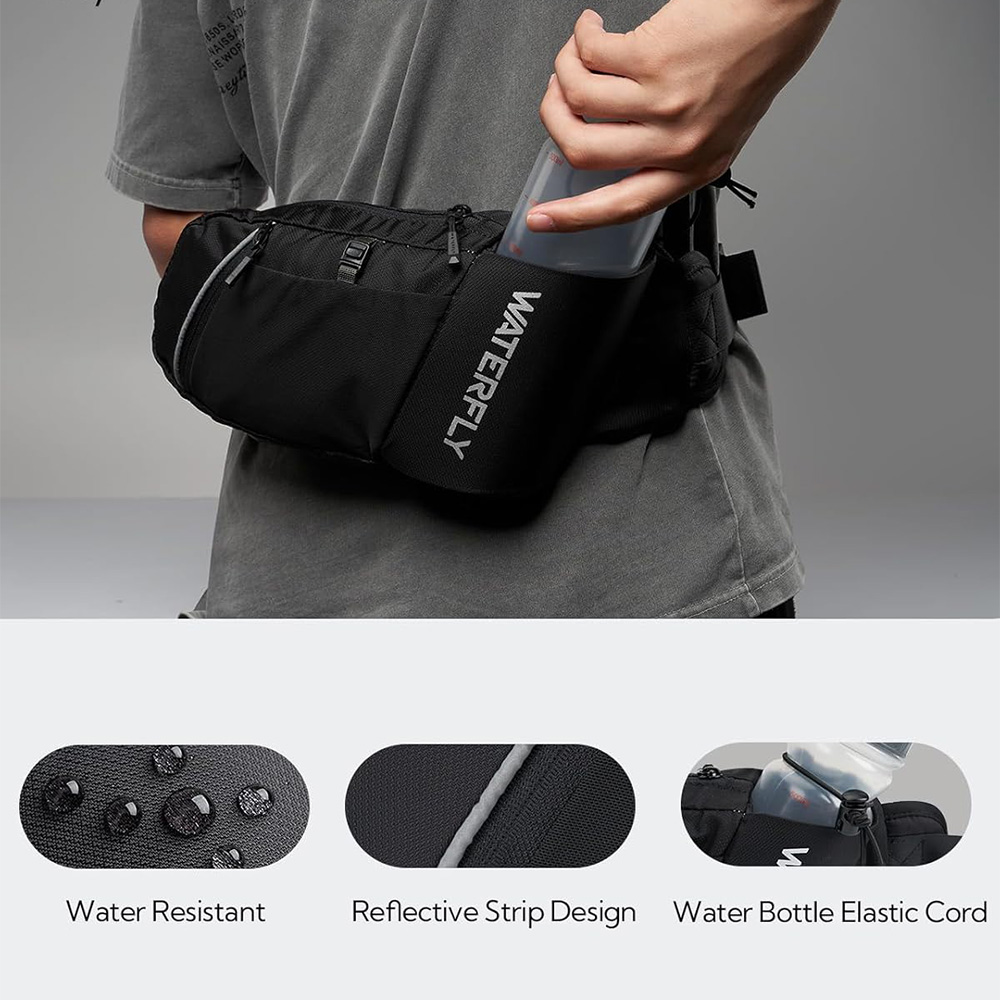 WATERFLY Fanny Pack Waist Bag: - Mountain Biking Hip Pack ulasan dan harga